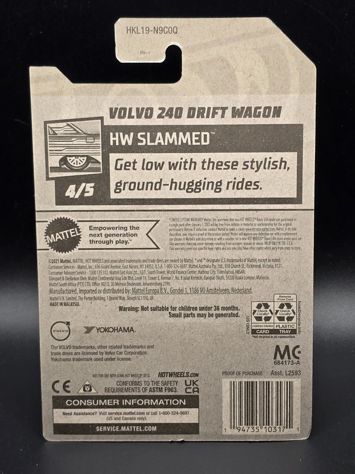 Hot Wheels Super Treasure Hunt VOLVO 240 DRIFT WAGON - Image 2 of 2