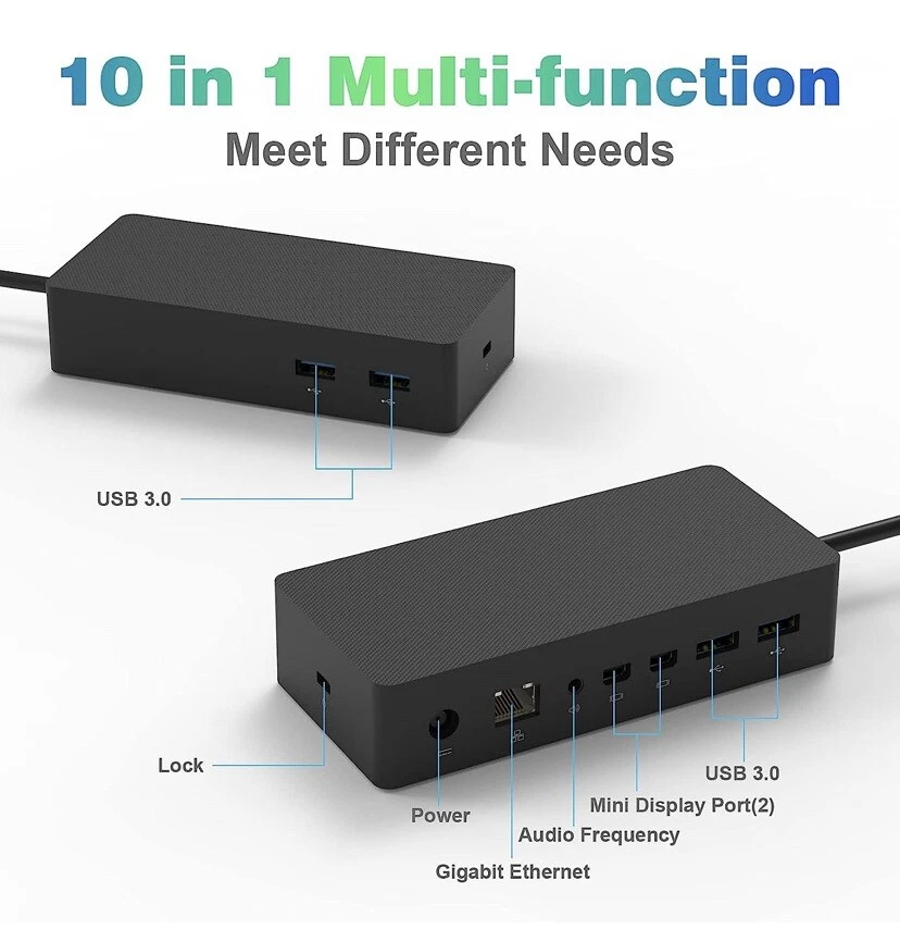 Surface Docking Station with 90W Power Supply for Surface Pro X/7/6/3,Pro - Image 2 of 4