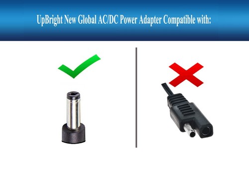 Barrel Round Plug Tip AC Adapter For SiYuan EC12 Portable Generator Power Supply - Afbeelding 2 van 6