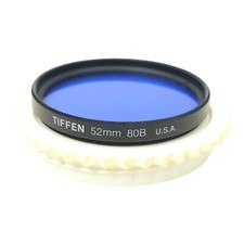 Tiffen 52MM 80B Cooling Lens Filter Blue Threaded