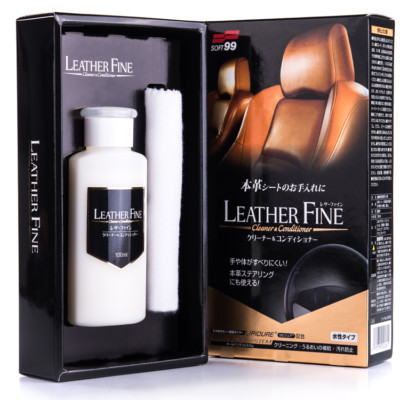 (239,00 /L) SOFT99 Leather Fine Cleaner & Coditioner Lederpflege 100ml