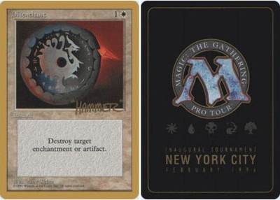 4x Disenchant - Shawn Hammer Regnier - 1996 ~ Near Mint Pro Tour H MTG Magic x4 