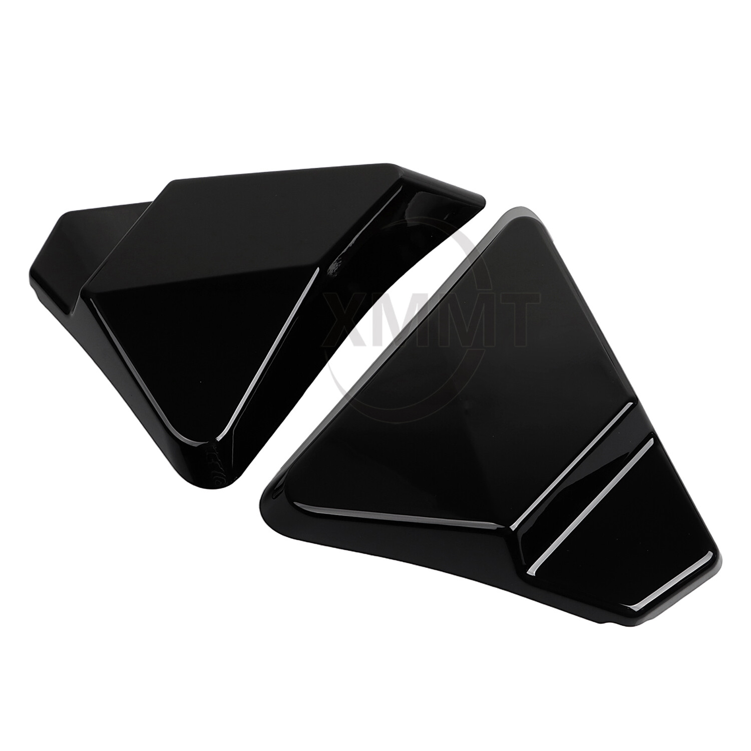 Side Covers Panel Black For Harley Touring Road King Street Electra Glide 97-07