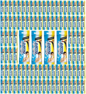 54 Gillete Guard Blades Cartridges With Single Blade System - Free Shipping