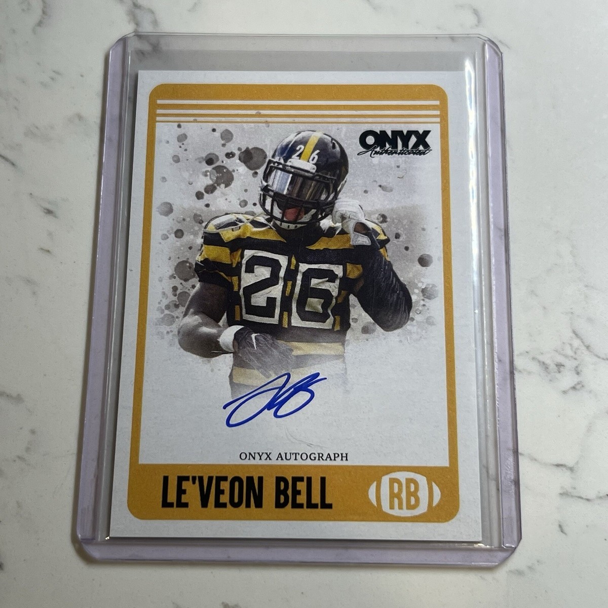 2024 Onyx Le’Veon Bell Auto On Card Signed Autograph Pittsburgh Steelers
