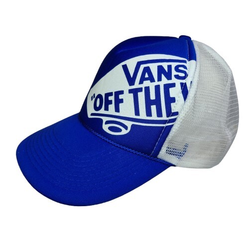 VANS Off the Wall Snapback Mesh Trucker Rope Hat Blue Otto Collection Cap Hat