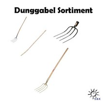 Dunggabel - Dunggabelstiel - Erntekönig - Forke in verschiedenen Ausführungen 