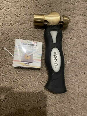 Impressart metal stamping Starter Set - Hammer, Block, 2 Tape, 3 Stamps NEW!
