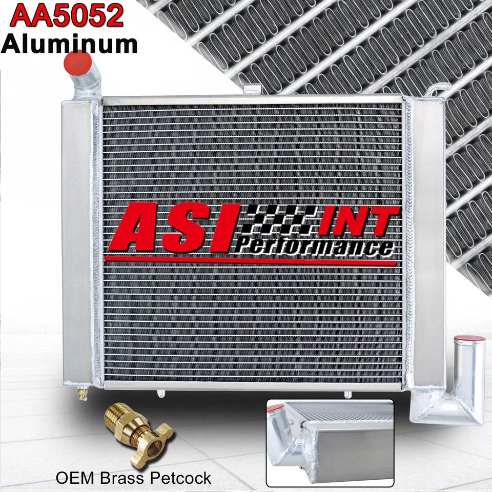 Fit 1963-1972 Chevrolet Corvette V8 4 Rows Aluminum Radiator 1964 1965 1966 1967 Foto 2 de 4