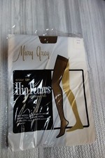 Vintage Mary Grey Stay Up Hip Petters Nylon Garterless Stockings Sz C 10-10.5