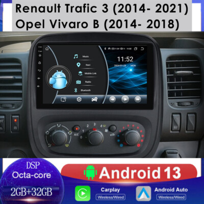 8Kern Für Opel Vivaro B Renault Trafic Android 14 Carplay DSP Autoradio GPS DAB+