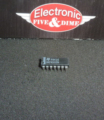 DM74S02N  National NOR Gate S Series 4-Func 2-Input TTL PDIP14 IC