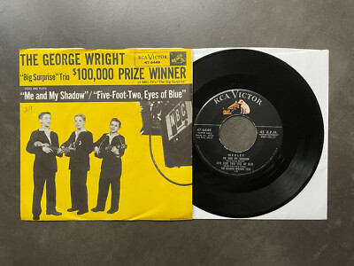 7'' The George Wright Trio - Me And My Shadow / Sweet Sue Just You  US RCA w/ Pic