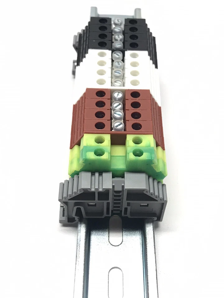 KONNECT-IT DIN Rail Terminal Block Kit KN-T10 10 AWG 30A 600V FAST SHIPPING - Image 3 of 3
