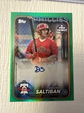 2024 Topps Pro Debut Devin Saltiban /99 Green Phillies Threshers