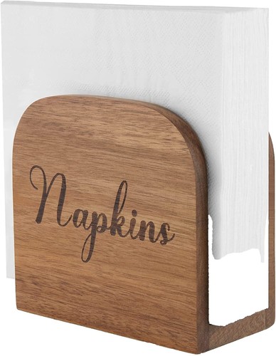 IB Laursen Serviettenhalter Aus Akazienholz – Herzen-Design, 14x5 Cm, Natur