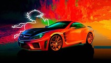 Cars carlsson Desk Mat Stitched