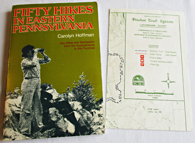 Fifth Hikes in Eastern Pennsylvania 1983 & vintage Pinchot Trail System map 1989
