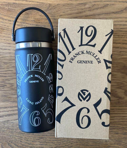 FRANCK MULLER × Hydro Flask Novelty Black Tumbler Mug(16 oz) wz/Box Super Rare - Picture 1 of 7