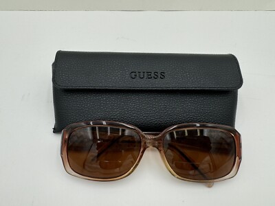 Authentic GUESS BRN-1 Women's Oval Sunglasses 57-15-130 Brown