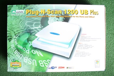 MUSTEK Plug-N-Scan 1200 UB Plus Home USB Powered Flatbed Scanner