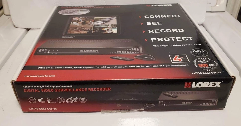 Lorex LH314501 4 Channel 500GB HDD Model LH310 Edge Plus Network DVR DVI Video - Image 4 of 4