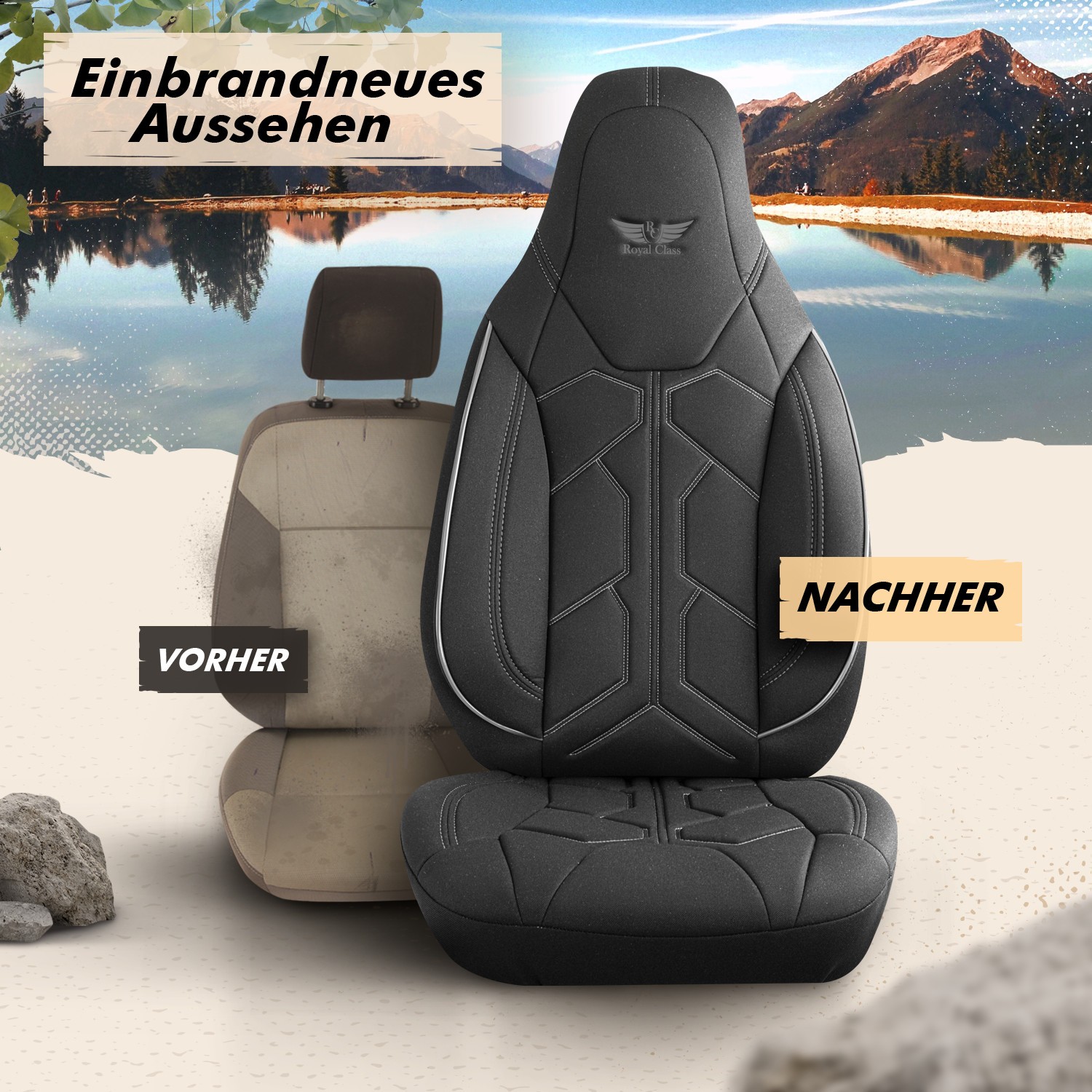 Fodere coprisedili per camper Fleurette Pilot 429L01 foto 5