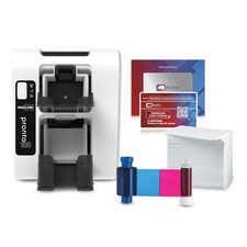 Bodno Magicard Pronto 100 ID Card Printer Complete Supplies Package ID Software.