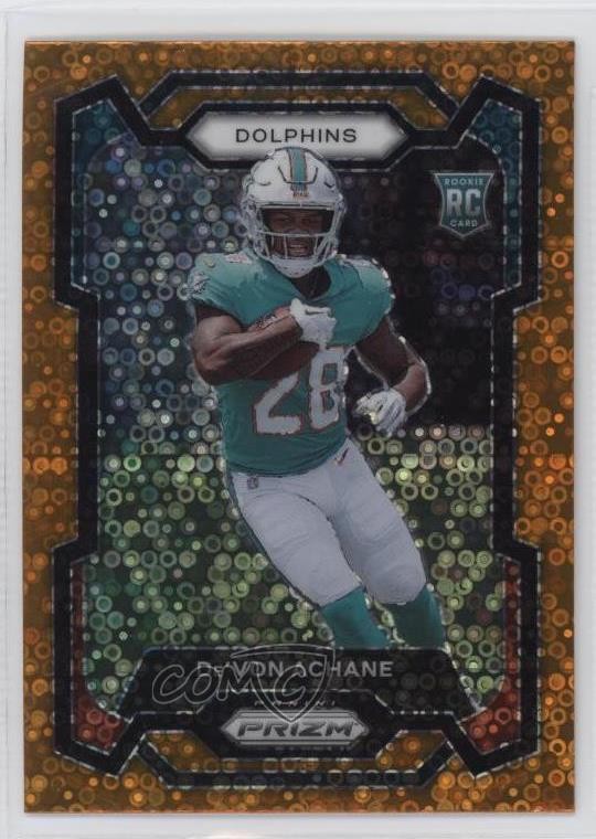 2023 Panini Prizm Rookies Disco Prizm De'Von Achane #365 w5b