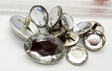 sourcing map 100 rivetti in cristallo da 6 mm, con strass, rivetti rapidi per abbigliamento, artigianato in pelle, tessuti, artigianato, decorazione, artigianato in pelle, fai da te, artigianato in