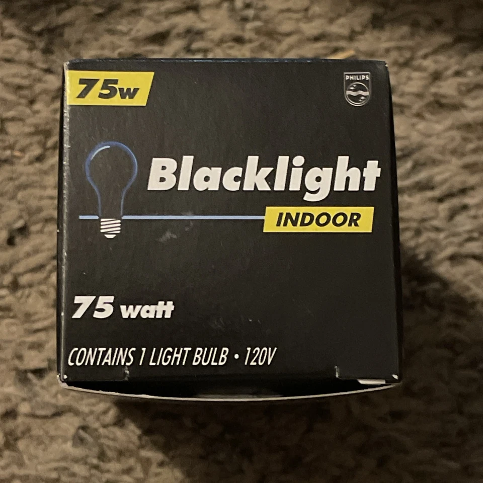 Set Of 4 NEW Philips 75 Watt Blacklight Indoor Light Bulb Black Light New In Box - Image 4 of 4