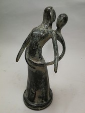 Garten Bronze Statue Figur Tänzer und Tänzerin 29cm Skulptur