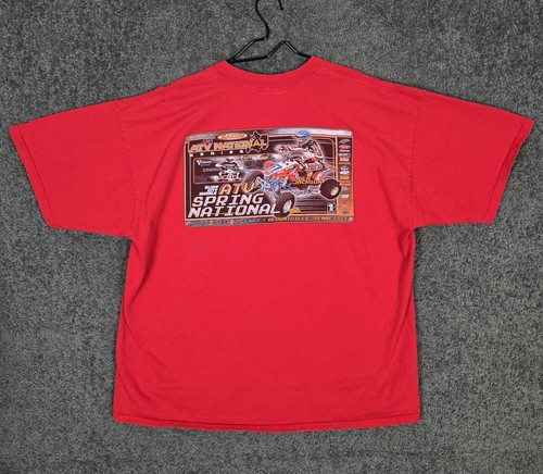 Vintage ATV Spring National Shirt Men's 2XL AMA Motocross Short Sleeve 2000s Y2K
