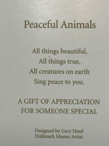 Hallmark Keepsake Peaceful Animals Deer Christmas Ornament Exclusive 2007 In Box - Picture 5 of 8