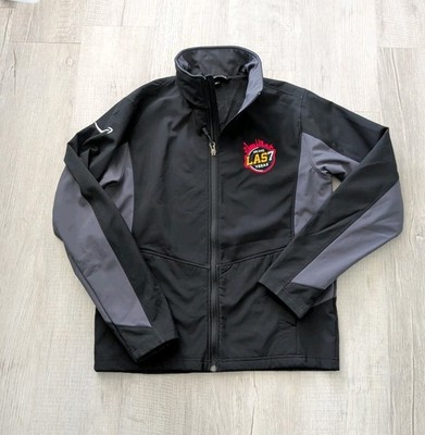 Amazon Swag Employee Vegas Full Black Zip Jacket Softshell Fleece Sz Small 