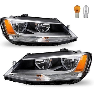 For 2011-2018 Volkswagen Jetta Headlights Assembly Replacement Front Headlamp VV