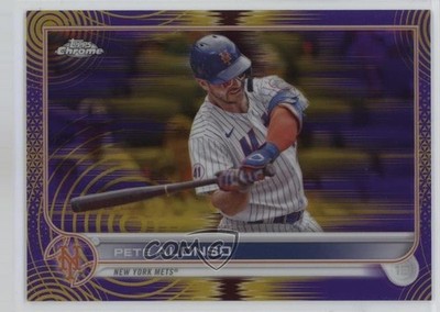 2022 Topps Chrome Sonic Purple & Yellow Pulse Refractor 93/299 Pete Alonso g5e