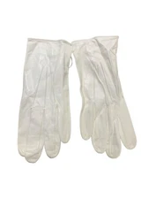 Vintage 1950s Brooks Brothers White Leather Dress Gloves w/ Original Tag Size 8½