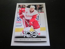NICKLAS LIDSTROM NHL TOP 100 CARD-HOF HOCKEY HALL OF FAME- RARE CARD