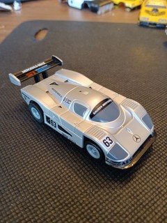 1988 AFX/TOMY Silver Mercedes Sauber #63 SRT Turbo Chassis