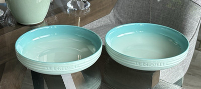 Le Creuset Round Dish Deep Plate 20cm Cool Mint - second choix NWT