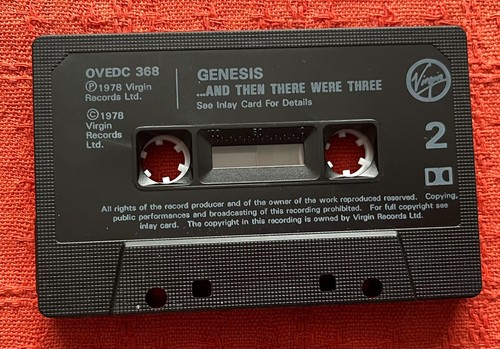 GENESIS - CASSETTE TAPE - ...AND THEN THERE WERE THREE... - Picture 3 of 5