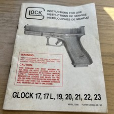 1990 Glock Instruction Manual Glock 17 17l 19 20 21 22 23 Three Language