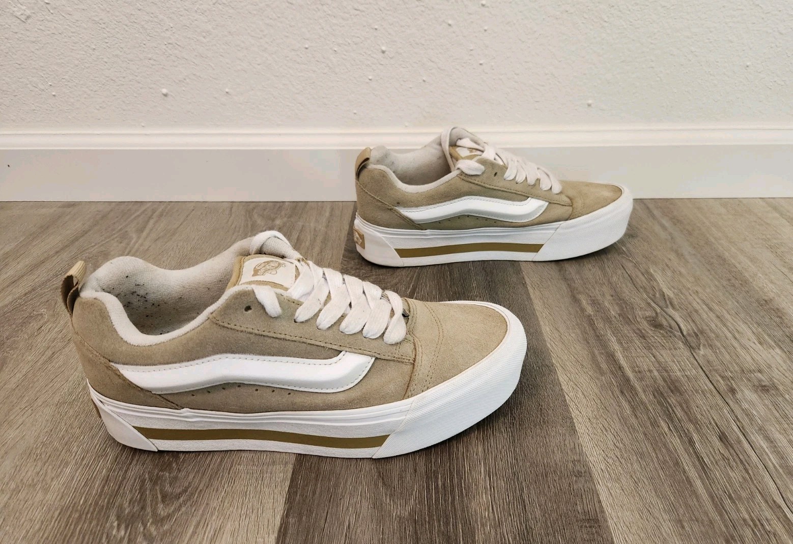 Vans Knu Stack Platform Suede – Tan/White – Men’s… - image 2