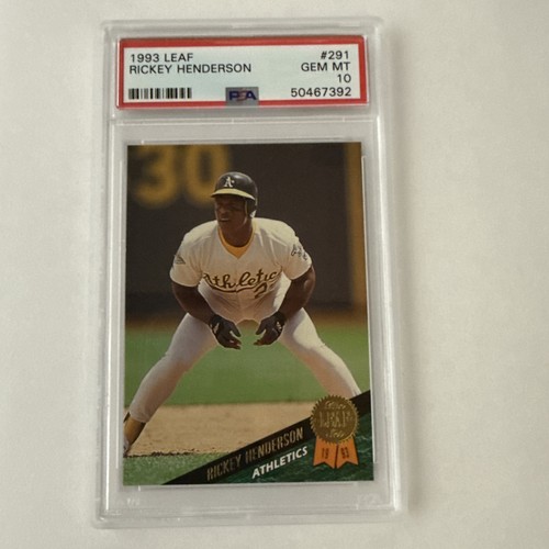Rickey Henderson #291 1993 Leaf card