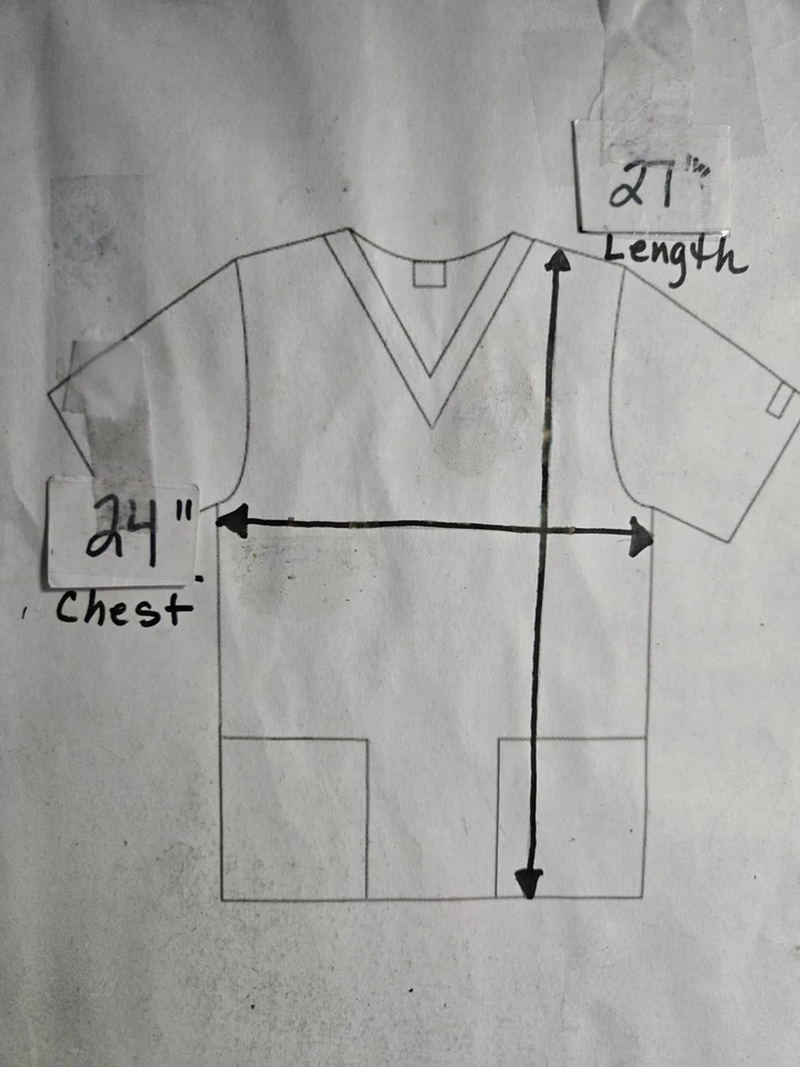 Cherokee scrub jacket Size M-Green Snap Front-Chest 24"/L 27" - Image 4 of 4