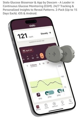 Stelo Glucose Biosensor Kit (2-Pack Sensors) Exp 1/31/2027 SEALED