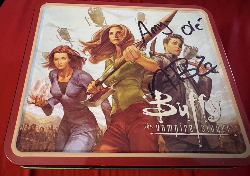 Buffy The Vampire Slayer Comic Lunchbox Signed Nicholas Brendan - Xander Harris
