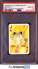 Pokemon 1999 Meowth Jack Of Diamonds Bicycle Pokemon Mini Playing Card PSA 10