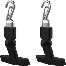 Jmoe USA Clippable Replacement T-Latch Zipper Pulls | Compatible Large, Black 